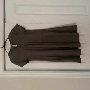 Altar'd State Army Green Shirt Dress with Pockets, Medium